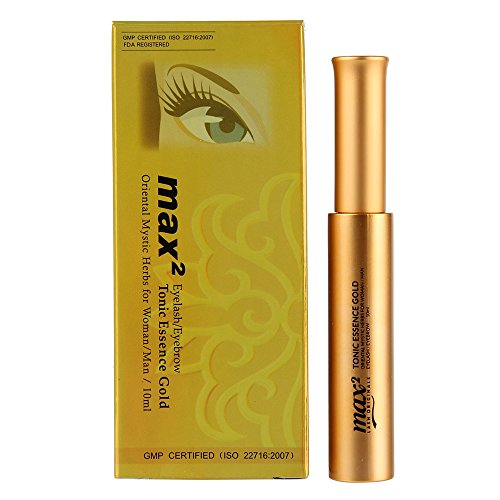 Beauty7 Eye Make-up Eyelash Growth Treatment Brow Growth Max2 Tonic Essence Gold 10ml/bottle