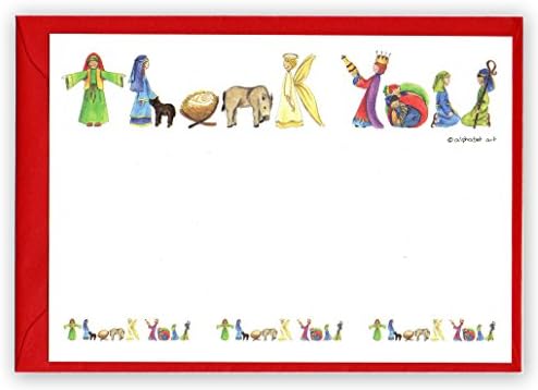 Nativity Christmas Thank You Notes - Pack of 10