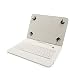 Produktbild Hülle inkl. deutscher QWERTZ Tastatur für Samsung Galaxy Tab A 10.1 (2016) mit Standfunktion in WEIß [passend für Modell SM-T580, SM-T585]