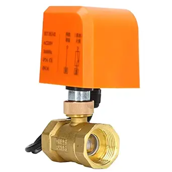 2 Way Ball Valve, AC220V 6-20W IP54 Protection Electric Ball Valve DN25 Normally Closed for Industrial Use