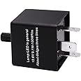 Electronic LED Flasher Relay CF13-KT 3Pin Indicator Flasher Relay Adjustable 12V Flasher Relay Unit for Car Vehicle Motorcycle LED Turn Signal
