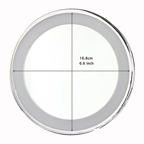 TFCFL 7x magnifying beleuchteten Make-up-Spiegel 360 ° rotierenden LED kosmetischen Vanity Spiegel mit Lichter - 2