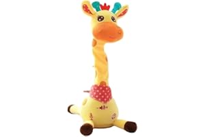 EZNAOBO Jouet Girafe Dansant, Chantant, Parlant, répétant ce Que Vous Dites, Jouet interactif pour bébé avec contrôle du Volume, Jouets éducatifs pour Enfants, Tout-Petits 0 1 2 3 4 5 6 Ans (Girafe)
