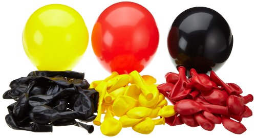 Karaloon G090-00 - 99 Luftballons, schwarz/rot/gelb