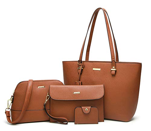 Acheter ELIMPAUL Femmes Sacs à Main Top Cuir Synthétique Sac à
bandoulière Pochette Porte Cartes Sac Set