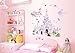 ufengke® Cartoon Princess Castle Wall Decals, Children's Room Nursery Removable Wall Stickers Murals