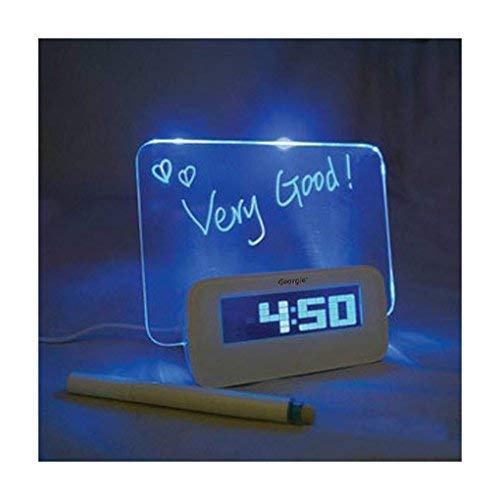 Katomi, calendario elettronico, sveglia e lavagnetta promemoria con evidenziatore cancellabile blue