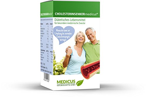 Preisvergleich Produktbild Cholesterinsenker medicus bei Hypercholesterinämie (erhöhte Cholesterinwerte), diätetisches Lebensmittel mit Antioxidantien, für gute Blutwerte, 60 Kapseln
