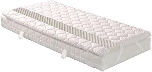 Abeil, Napped Foam Mattress Topper / Protector-White, white, 140 x 200