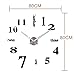 Tenflyer DIY Large Acrylic Mirror Wall Clock 3D Numbers Design Sticker for Living Room Fashion Clock Home Decor Art Gift