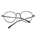 Produktbild Baoblaze Vintage Unisex Metall Rahmen Klar Runde Linse Gläser Nerd Brille Brille Glasses - Schwarz, one size
