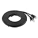Produktbild fengwen66 1/3/5 / 10M superlanges RJ45-Super-Hochgeschwindigkeits-Flachkabel-Netzwerkkabel (schwarz) -10M