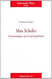 Image de Max Scheler. Fenomenologia e spirito del capitalismo