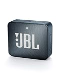 JBL GO 2 - Mini Enceinte Bluetooth portable - Étanche pour piscine & plage IPX7 - Autonomie 5hrs - Qualité audio JBL - Bleu Foncé