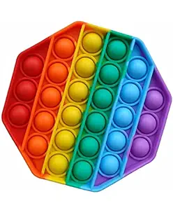 Pop it for Kids, Popit Game Perfect Toys for Kids & Children, Stress Relief Fidget Toys for Fun & Gift Ideas, Safe Silicon Kids Toy for Babies - Poppet for Kids (Octagon)