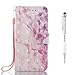 Price comparison product image Grandoin iPhone 8 Case,iPhone 7 Case, Premium PU Leather Magnetic Flip Cover with Card Slots Holders & Hand Wrist Strap [Soft Silicone Inner] Bookstyle Wallet Case For Apple iPhone 8/7 (Pink)