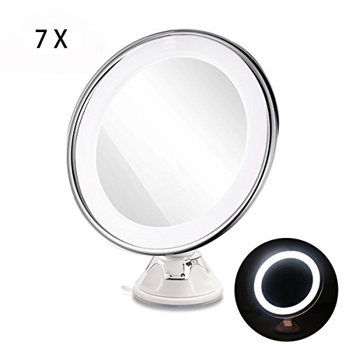TFCFL 7x magnifying beleuchteten Make-up-Spiegel 360 ° rotierenden LED kosmetischen Vanity Spiegel mit Lichter