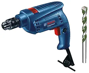 Bosch GSB 501 500-Watt Professional Impact Drill Machine (Blue) with Bosch 2608680795 Multipurpose Drill Bit 8mm