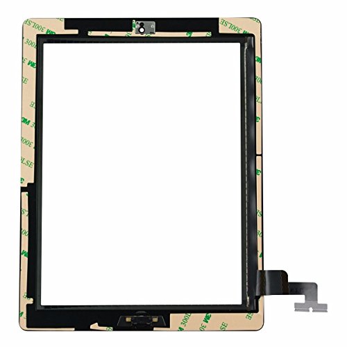 Hedywei Ersatz Digitizer Touchscreen für Apple iPad 2 Frontscheibe Anzeige mit Home Button und Werkzeuge schwarzer - 3