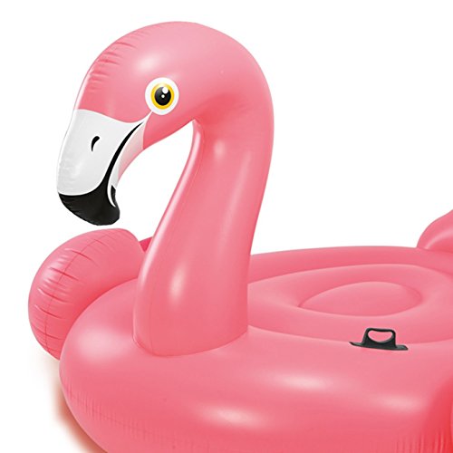 Giant Inflatable Flamingo Pool Float, Large Outdoor Swimming Pool Floatie Lounge Toy Fun Kids Swim Party Toy