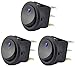 Produktbild CHGeek 3PC 12V 20A Auto LKW Runde Rocker Toggle LED Schalter Blaulicht SPST On-Off-Steuerung