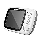 XCSOURCE 2,4-GHz-Wireless Digital Video Babyfone, Nachtsicht , Temperatur/Zeit-Vertretung, mit 8 Lullabies und 2 Wege Talk Intercom-VOX-System HS494 - 5