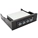 IO Crest SY-HUB20134 3.5-inch Bay 4 Port USB Hub (Black/Silver) RS.2974.00