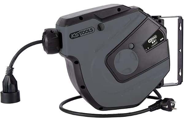 KS Tools 150.4317 - elektrisk väggmonterad rulle - 3 x 1,5 MM² - 15 m