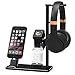 Produktbild Jamicy  Ladestation für iPhone/Apple Watch/Airpods, 3 in 1 Dockingstation für Ladestation, mit Einer Halterung für Kopfhörer (Schwarz)