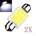 Produktbild mark8shop 2 x COB LED Auto KFZ Soffitte 36 mm C5 W Keil Innen Dome Lights