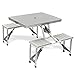 Produktbild Bo-Camp Aluminium Picknicktisch / Campingtisch 4 Sitzer - 86 x 68 x 41 cm - klappbar zum Tragekoffer