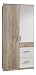 Produktbild Wimex Kleiderschrank/Drehtürenschrank Cariba, (B/H/T) 90 x 199 x 58 cm, San Remo-Eiche/Absetzung Weiß