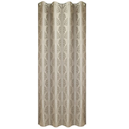 JEMIDI Ösenschal Ösengardine „Gloria“ Ösenschal Ösen Vorhang Store Gardine 140cm x 245cm Weiß - 4