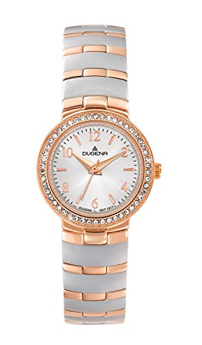Dugena Damen-Schmuckbanduhr Traditional Classic Analog Quarz Edelstahl beschichtet 4460630 Dugena Damen-Schmuckbanduhr Traditional Classic Analog Quarz Edelstahl beschichtet 4460630