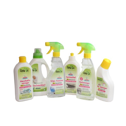 Preisvergleich Produktbild Ökologischer Wasch- und Reinigungsmittel Jubiläumskorb (AlmaWin) 6 Konzentrate