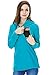 Bearsland Women's Winter Sporty Hoodie Breastfeeding Nursing Top Blue UK Size 10-12