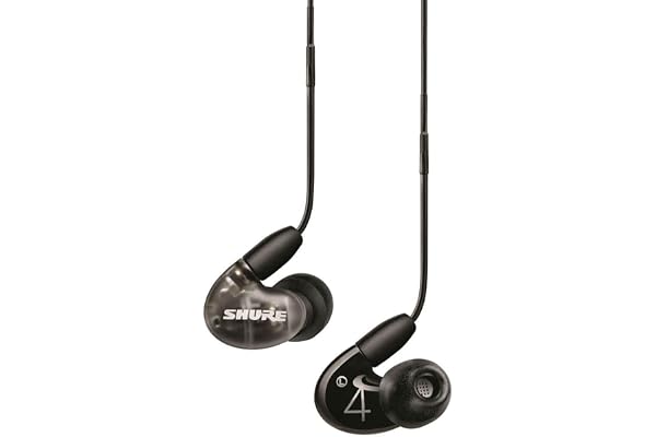 Shure AONIC 4 Écouteurs Isolants du Son Filaire, Hybride à Double Pilote, Ajustement Intra-Auriculaire, Câble Détachable, Compatible avec Les Appareils Apple et Android - Noir