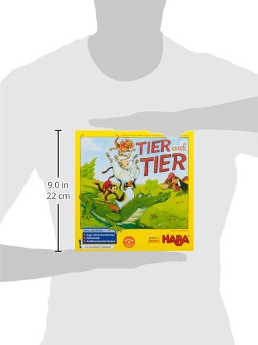 Imagen 5 de Haba 4478 Tier auf Tier - Juego infantil para apilar animales (en alemán)