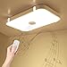 Produktbild Dimmbare Deckenleuchte mit Fernbedienung and Bluetooth Lautsprecher 40W für Wohnzimmer, Schlafzimmer, Küche und Esszimmer (Weiß) JDONG 10507B-40W-LY