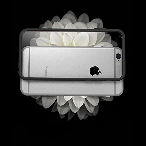 iMounTop Hülle iPhone 6 Plus Hülle 6S Plus Hülle TPU Rahmen + Hart PC Zurück Backcover Kombination Hochtransparent Nie verfärben Schutzhülle Tasche Schale Kratzfeste Handytasche für Apple iPhone 6 Plus / 6S Plus (5.5 Zoll) (Schwarz) - 4