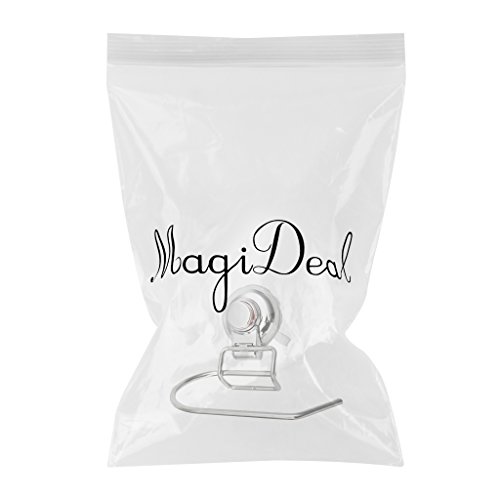 MagiDeal Rostfreiem Bad Toilettenpapierhalter Gewebehalter Hakenleiste Saugnapf - 2