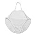 Produktbild Houkiper Wiederverwendbare Einkaufstaschen Baumwolle Portable Wiederverwendbare Mesh Net Taschen String Shopping, Lebensmittelgeschäft Obst Gemüse Taschen (Weiß)