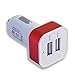 Produktbild amgglobal® Dual Twin USB Auto Ladegerät mit Schnelllade 3.1 A für Verwendung mit iPhone 6 Plus 5 5S 5 C 4 4S 3 GS, iPad Air, Mini, Samsung Galaxy, S3 S4 S5