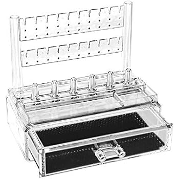 Großer, Doppelseitiger Schmuckhalter Aufbewahrung Schwarz – Ringhalter