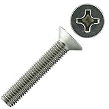 Material: Edelstahl A2 (V2A) Eisenwaren2000  M2 x 8 mm Senkkopfschrauben mit Kreuzschlitz H (20 Stück) - DIN 965 - ISO 7046 Senkkopf Schrauben - Gewindeschrauben - Vollgewinde - Edelstahl A2 V2A - rostfrei