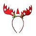 Produktbild Weihnachten Haarreife Kopfbedeckungen Weihnachtshaarreif Haarschmuck, Rentier Geweihe Niedlich Stirnband Für Party