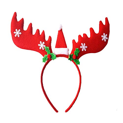 Preisvergleich Produktbild Weihnachten Haarreife Kopfbedeckungen Weihnachtshaarreif Haarschmuck, Rentier Geweihe Niedlich Stirnband Für Party