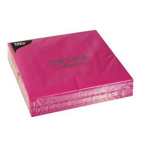 Servietten 2-lagig 40x40cm / fuchsia / (50St) Tischdeko Hochzeit Party PapStar uni