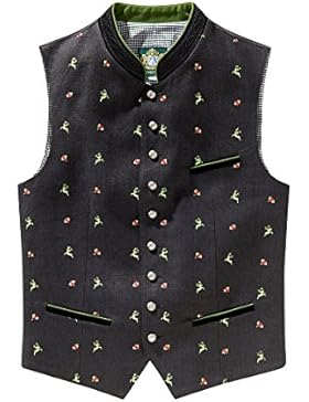 Hammerschmid Herren Trachtenweste schwarz mit Stickerei Lukas 114423 44 schwarz mit Stickerei