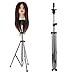 Neverland Newest Adjustable Tripod Stand Holder Hairdressing Training Head Mold Mannequin Holder Salon Hair Clamp